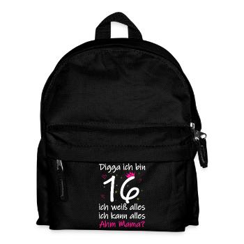 16e anniversaire Garçon Fille 16e anniversaire Digga J’ai 16 ans - Sac à dos Enfant - noir - Devant