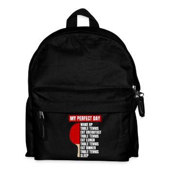 Tischtennis-Motiv Tischtennis Fans - Kinder Rucksack - Schwarz - Vorne