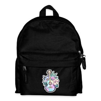Ukulele Comic Style - Kids' Backpack - black - Front