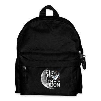 Astronaut flies to the moon Astronaut Fly to the moon - Kids' Backpack - black - Front