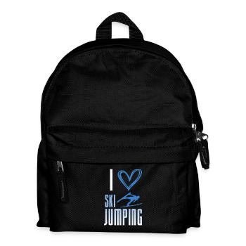 I love ski jumping - winter sports - Kids' Backpack - black - Front