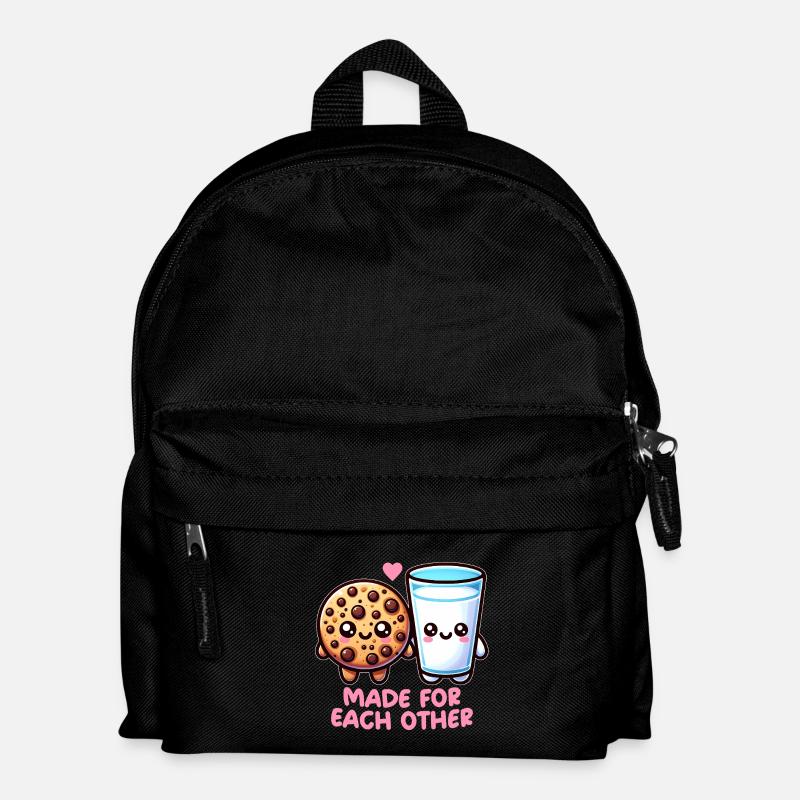 Milch und Kekse - Kinder Rucksack - Schwarz