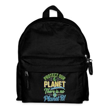 Jour de la Terre - Il n’y a pas de planète B ! - Sac à dos Enfant - noir - Devant