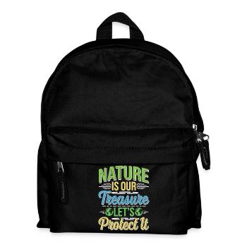 Jour de la Terre - Il n’y a pas de planète B ! - Sac à dos Enfant - noir - Devant