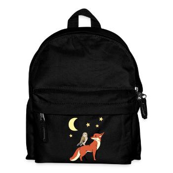 hibou renard bonne nuit enfants enfant bébé - Sac à dos Enfant - noir - Devant