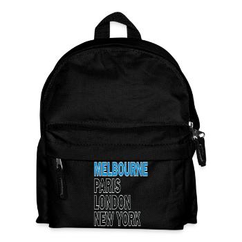 Tennis Tournament Melbourne Paris London New York - Kids' Backpack - black - Front