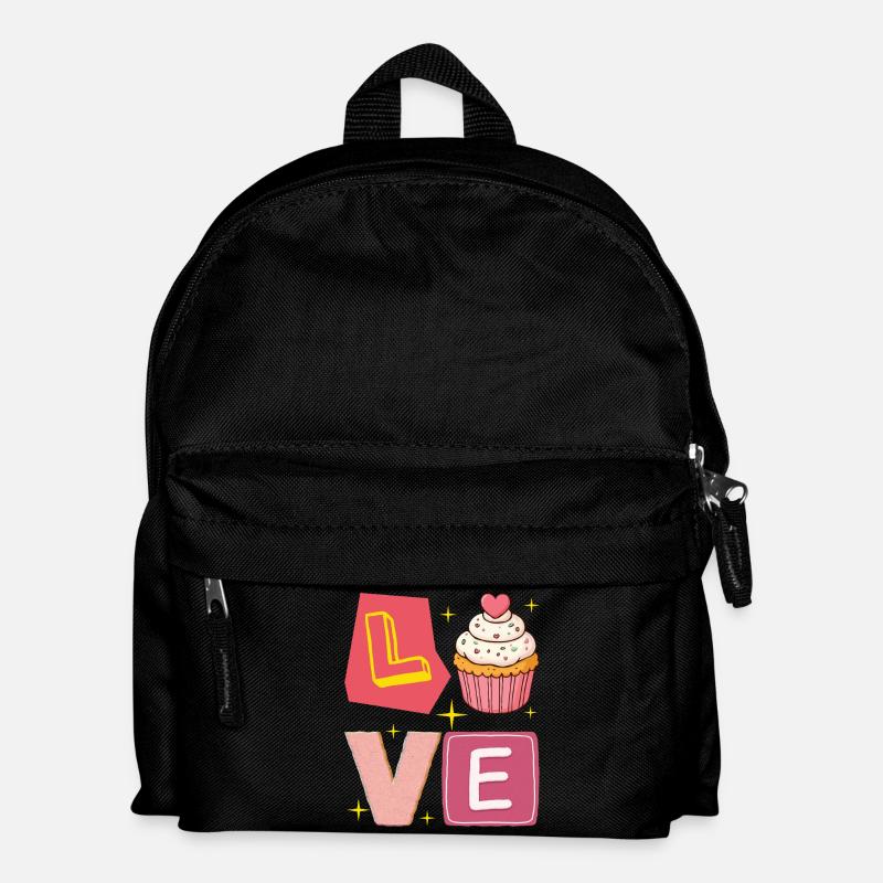 Cupcake Love – Love Sweet Cute - Kids' Backpack - black