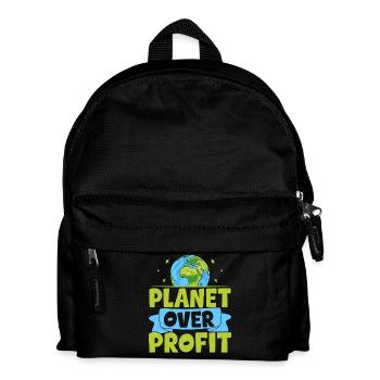 Planet vor Profit - Kinder Rucksack - Schwarz - Vorne