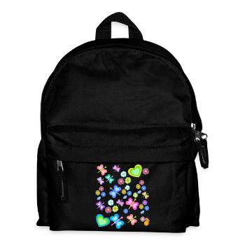 Printemps Été Enfants Enfant Bébé Papillons - Sac à dos Enfant - noir - Devant