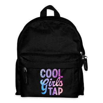 Cool girls dancing tap dance - Kids' Backpack - black - Front
