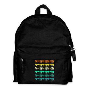 Riding Horses - Kids' Backpack - black - Front