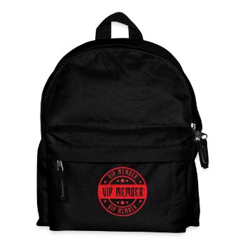 Vip Mitglied - Kinder Rucksack - Schwarz - Vorne