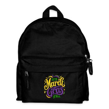 I'ts Mardi Gras Y'all - Carnival - Costume - Kids' Backpack - black - Front