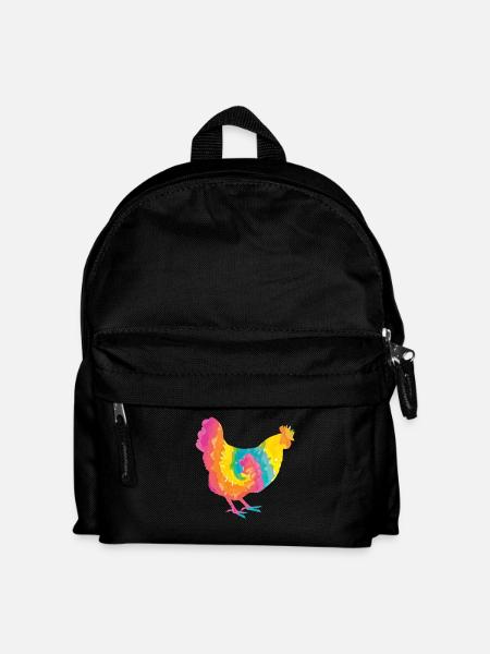 Hühner Henne - Kinder Rucksack - Schwarz