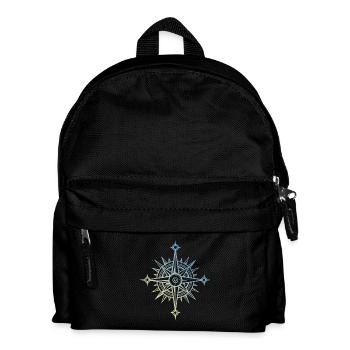Compass icon - Kids' Backpack - black - Front
