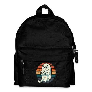 Grumpy Ghost Halloween motif for your fun - Kids' Backpack - black - Front