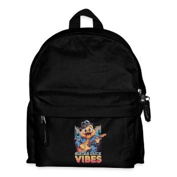Guitar Duck Vibes Für Jeden Musiker Der - Kinder Rucksack - Schwarz - Vorne