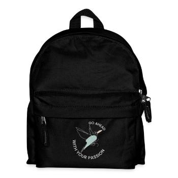 Inspirational Hummingbird Design - Kids' Backpack - black - Front