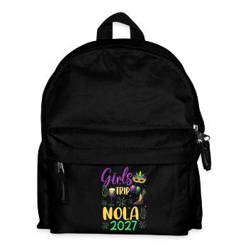 Girls Trip NOLA 2027 - Kinder Rucksack - Schwarz - Vorne