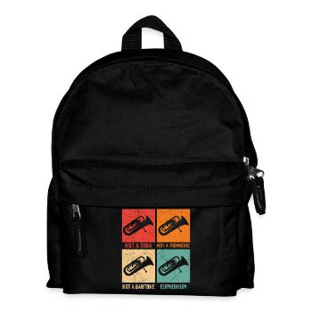 Euphonium – No tuba, no trombone - Kids' Backpack - black - Front