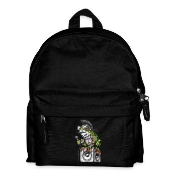 Frog Punk Street Art Graffiti Design - Kids' Backpack - black - Front