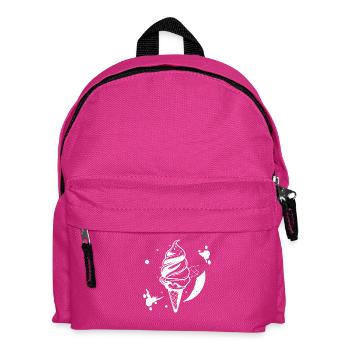Croquis de crème glacée molle - Sac à dos Enfant - fuchsia - Devant
