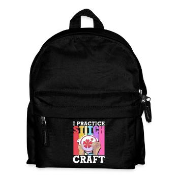 Cross Stitch - Kids' Backpack - black - Front