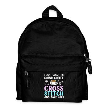 Cross Stitch - Kids' Backpack - black - Front