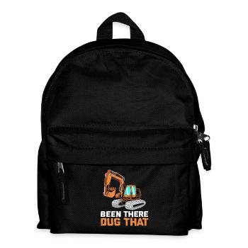 Construction site excavator driver excavation - Kids' Backpack - black - Front