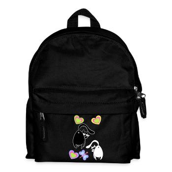 Katzen Katze Kinder Kind Kätzchen - Kinder Rucksack - Schwarz - Vorne