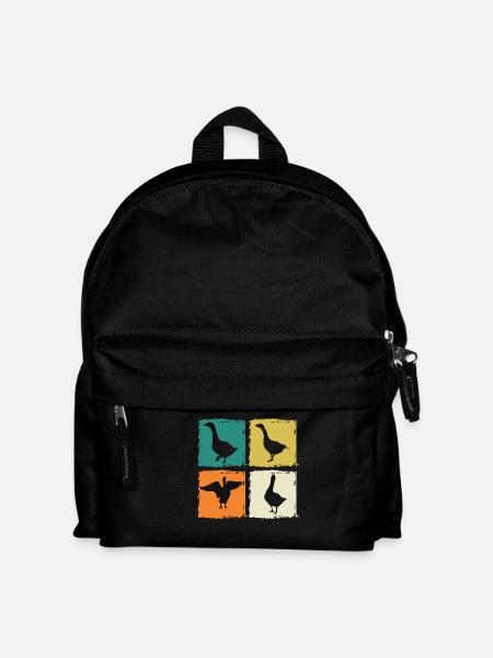 Gans - Kinder Rucksack - Schwarz