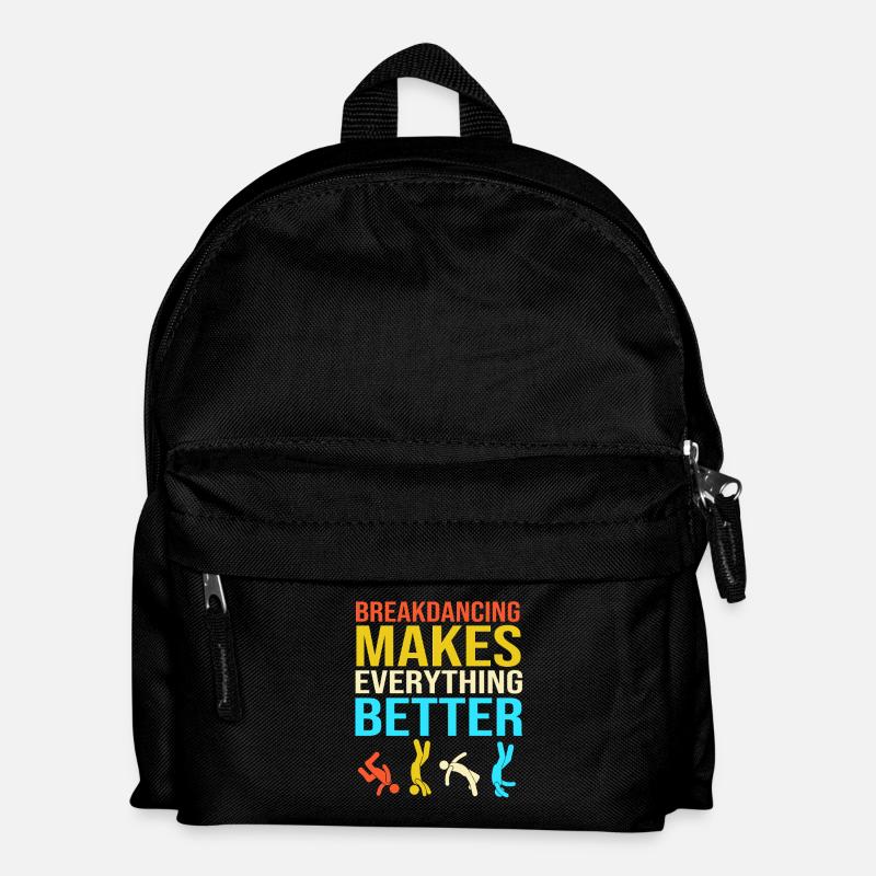 Breakdance - Kinder Rucksack - Schwarz