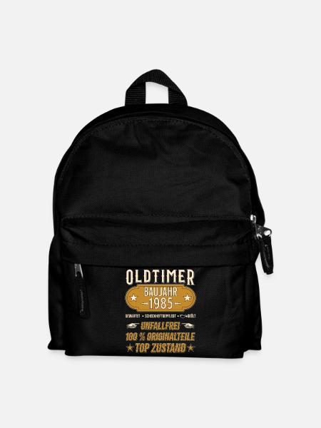 Vintage Model 1985 Vintage Retro funny Design - Kids' Backpack - black