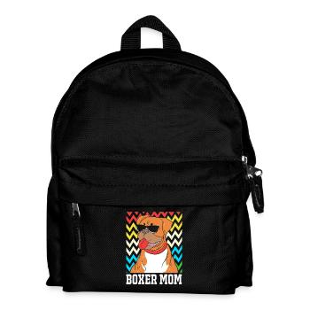 Chien Boxer - Sac à dos Enfant - noir - Devant