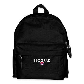 Belgrade Belgrade Serbia Serbian flag Serbia Serbia - Kids' Backpack - black - Front