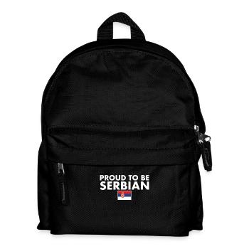 Fier d’être serbe Serbie Drapeau serbe Serbie - Sac à dos Enfant - noir - Devant