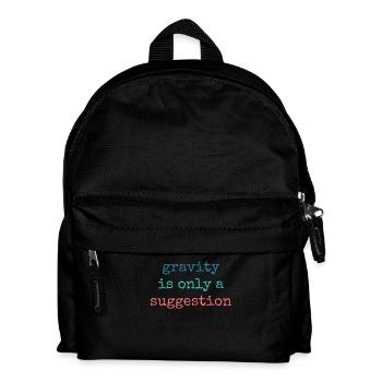 Schwerkraft Ist Nur Ein Vorschlag Boulderer - Kinder Rucksack - Schwarz - Vorne