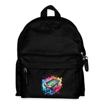 Tischkicker Tischfußball - Kinder Rucksack - Schwarz - Vorne