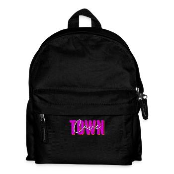 Lettrage Cave Town aux couleurs néon avec - Sac à dos Enfant - noir - Devant