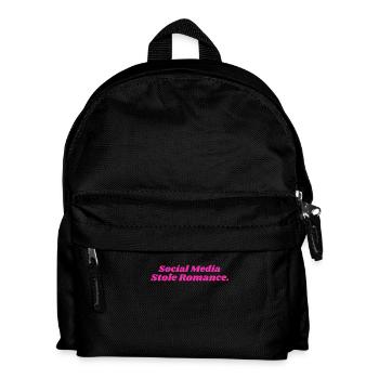 SOCIAL MEDIA STOLE ROMANCE DAMEN - Kinder Rucksack - Schwarz - Vorne