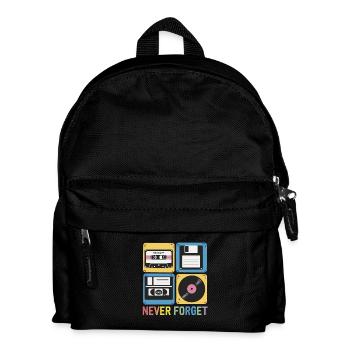 N’oubliez jamais les années 80 Mix Tape Disquette VHS - Sac à dos Enfant - noir - Devant
