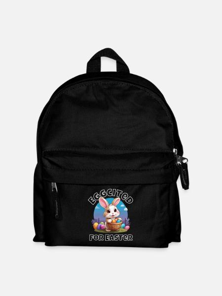 Eggcited for Easter - Kids' Backpack - black