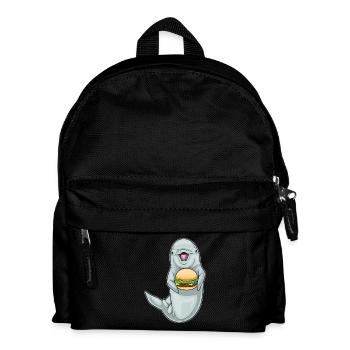 Dolphin Cheeseburger - Kids' Backpack - black - Front