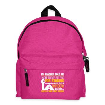 Air Traffic Controller I am A Air Traffic Control - Kids' Backpack - fuchsia - Front