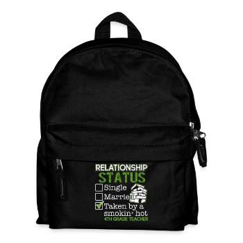 4th Grade Teacher Relationship Status - Kids' Backpack - black - Front
