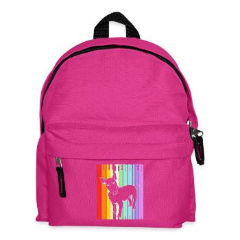 Bull terrier - Sac à dos Enfant - fuchsia - Devant