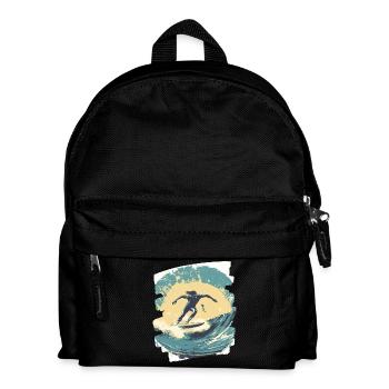 Surfeur - Sac à dos Enfant - noir - Devant