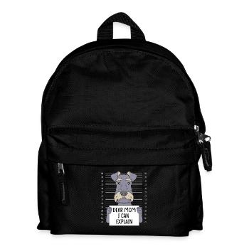 Schnauzer nain - Sac à dos Enfant - noir - Devant