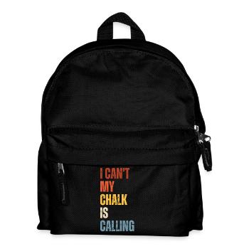 I Cant My Chalk Is Calling Boulderer - Kinder Rucksack - Schwarz - Vorne
