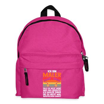 Master Painter Journeyman Painter - Kids' Backpack - fuchsia - Front